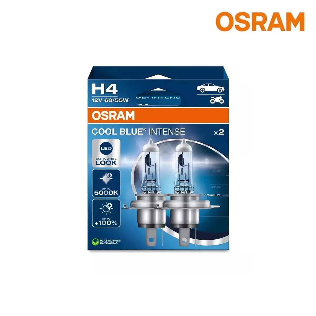 Osram Cool Blue Intense H4 Bulb Set 1