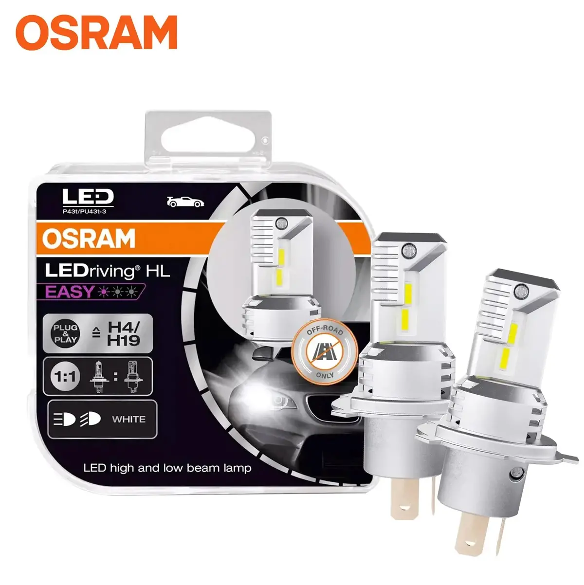 Osram H4 Ledriving Hl Easy Headlight Bulb Kit 1