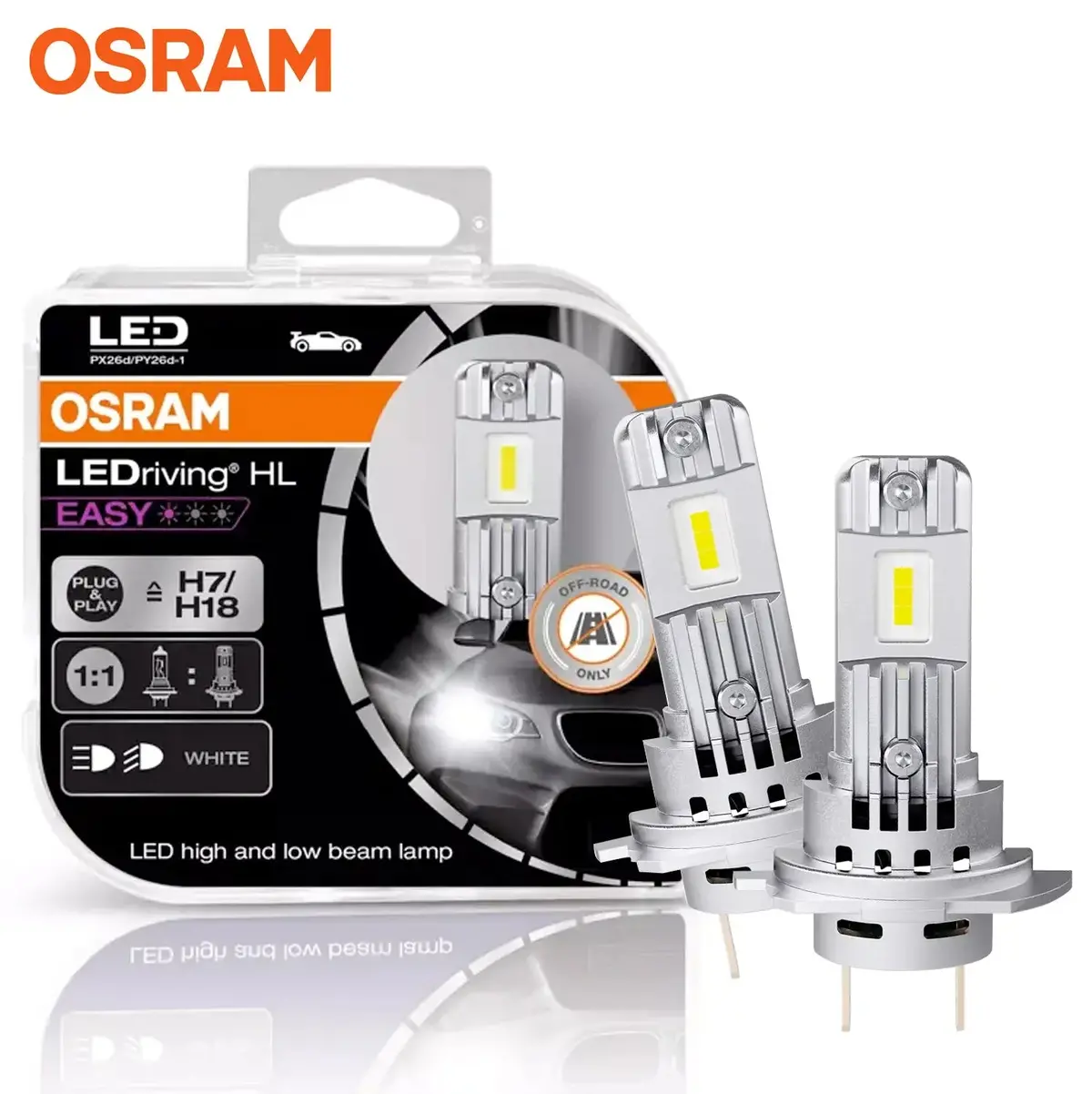 Osram H7 Ledriving Hl Easy Headlight Bulb Kit 1