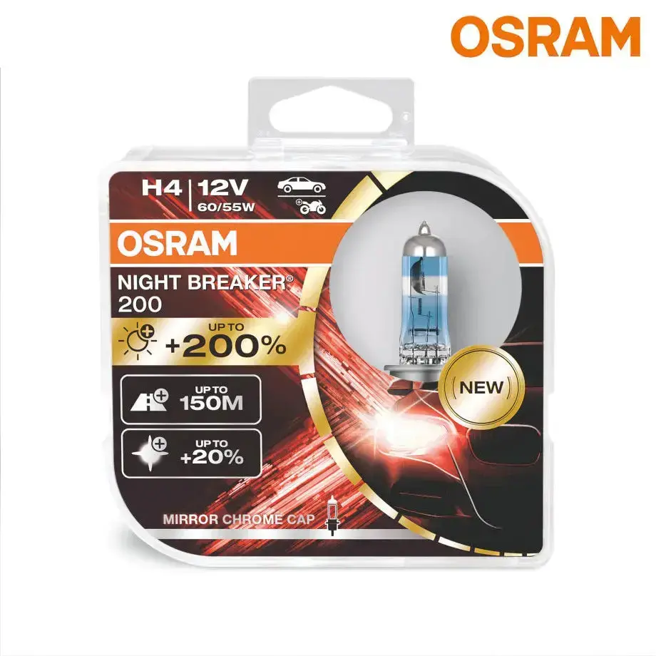 Osram Night Breaker 200 H4 Bulb Set 1