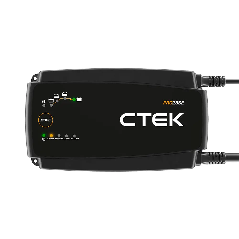 Ctek Pro25se Battery Charger - 50-60 Hz - 12V - 19.6Ft Extended Charging Cable 1