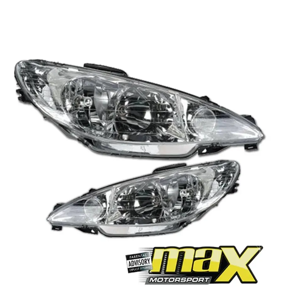 Peugeot 206 (2000-2010) Crystal Headlights 1