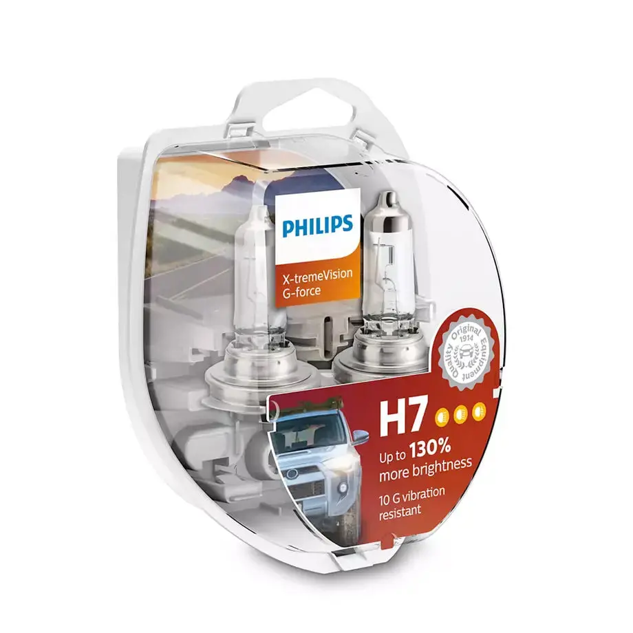 Philips H7 X-Treme Vision G-Force 55W Bulb Set 1