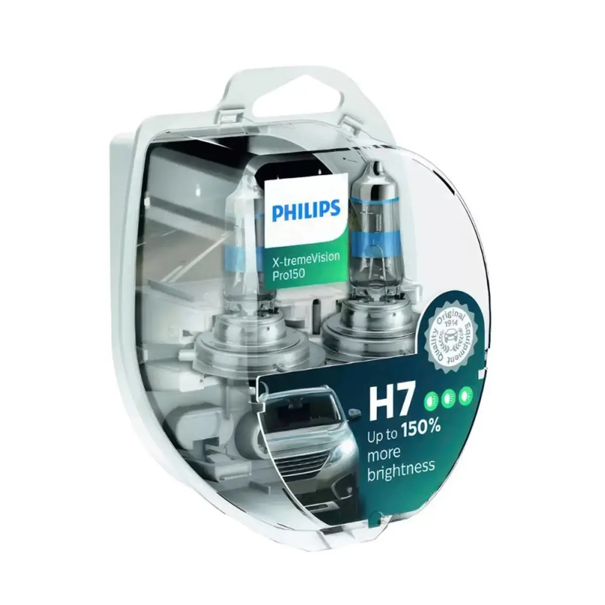 Philips H7 X-Treme Vision Pro150 55W Bulb Set 1