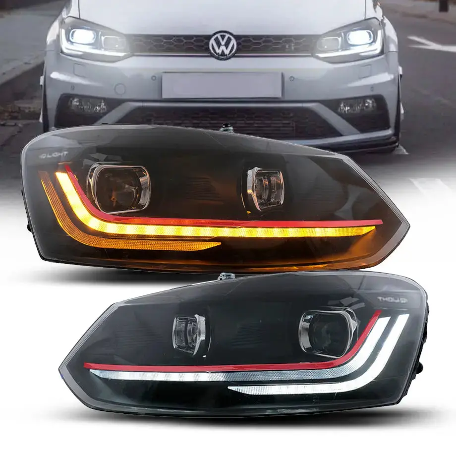 Polo 8 Iq Gti Style Projector Headlight - Suitable To Fit Vw Polo 6 (10-On) 1