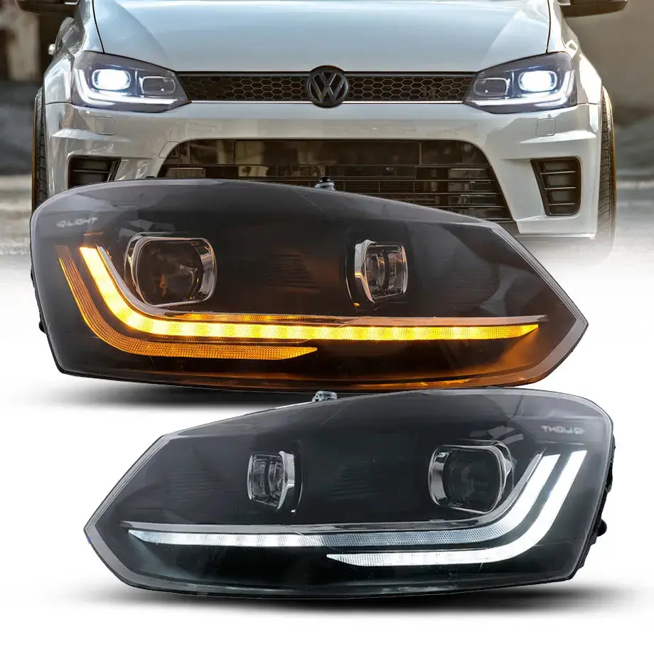Polo 8 Iq R-Line Style Projector Headlight - Suitable To Fit Vw Polo 6 (10-On) 1