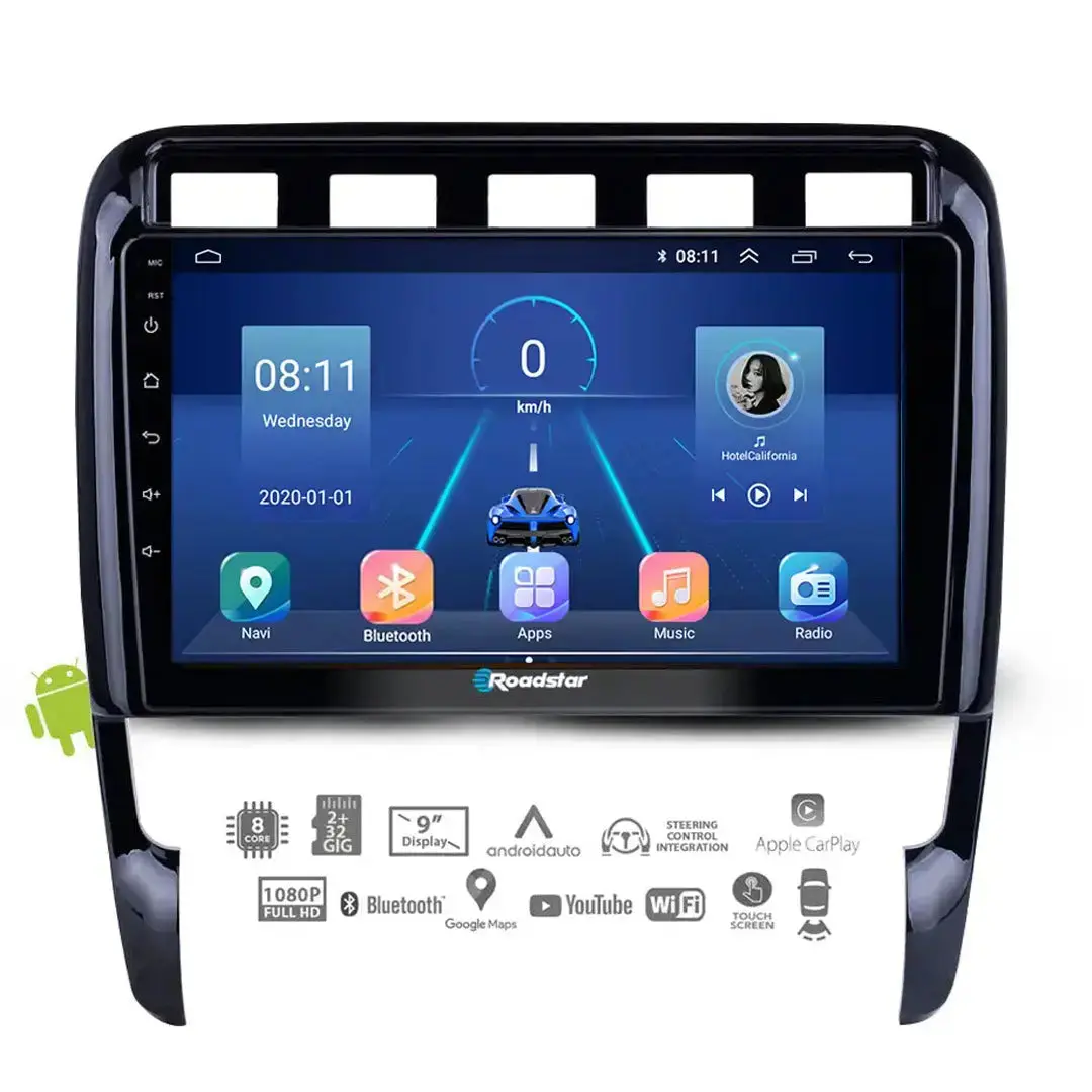 Porsche Cayenne (03-13) - 9 Inch Roadstar Android Entertainment & Gps System 1