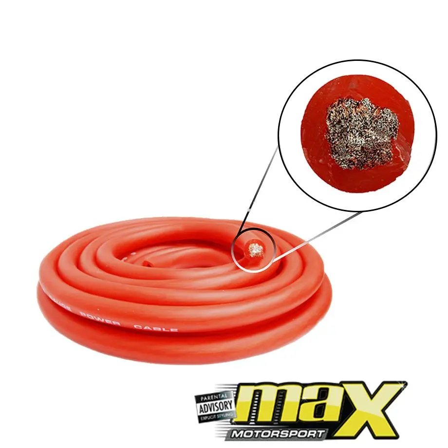Power Cable - 4 Gauge (Red) 1