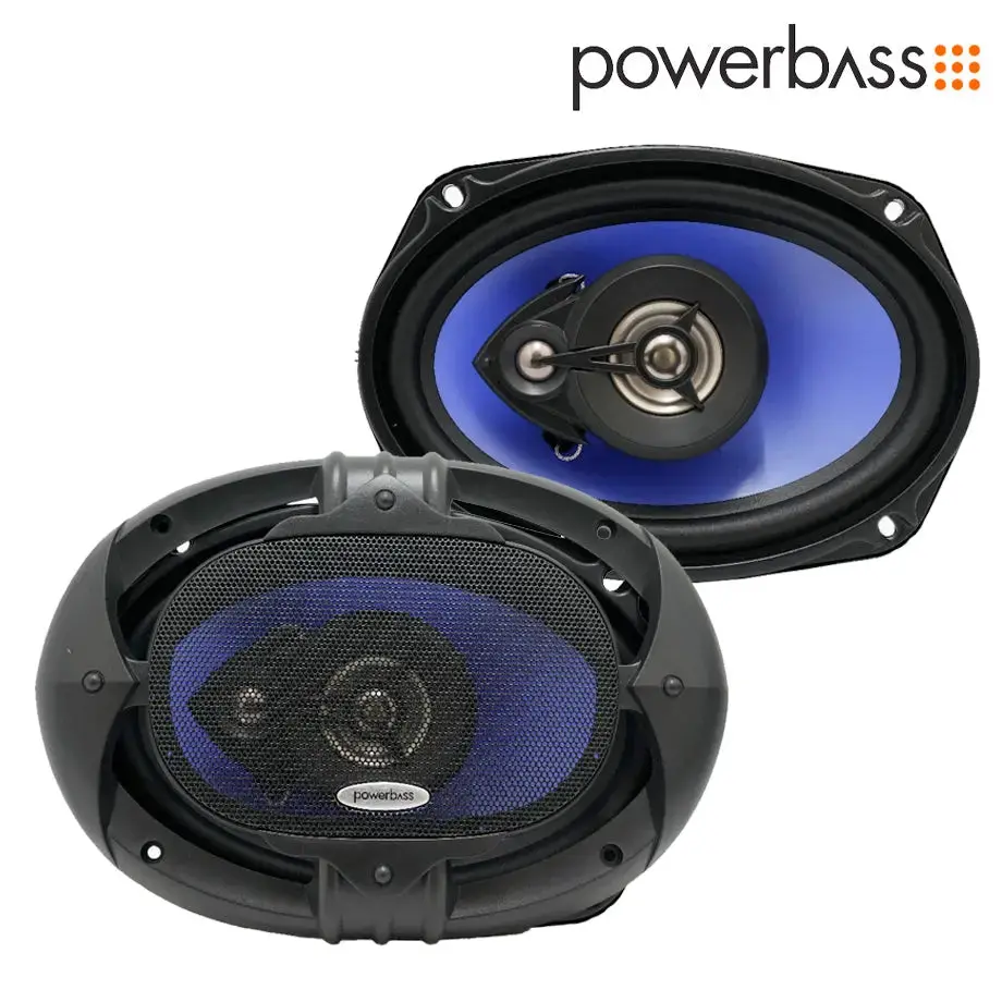 Powerbass Psk6986 - 6X9 3-Way Coaxial Speakers (600W) 1