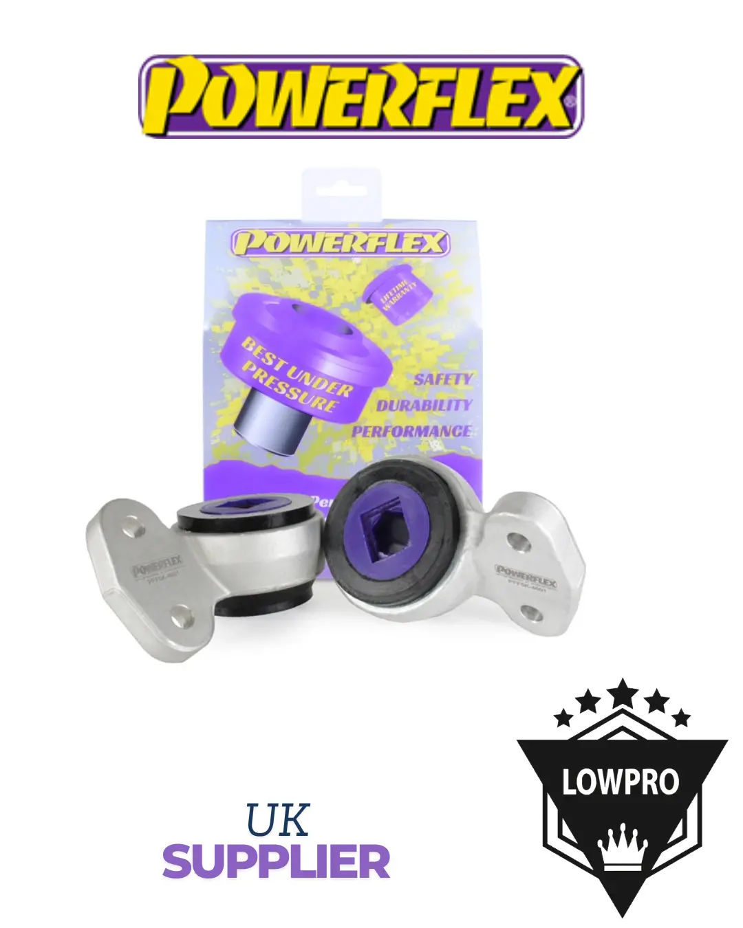 Powerflex Bmw E46 Front Wishbone Rear Bush & Bracket Pff5k-4601 1