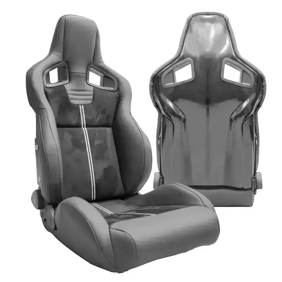 Premium Quality Wingback Race Seats - Fiberglass Re-Inforced (Pair) 1