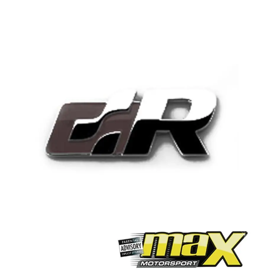 R-Line Chrome Badge - (Black) 1
