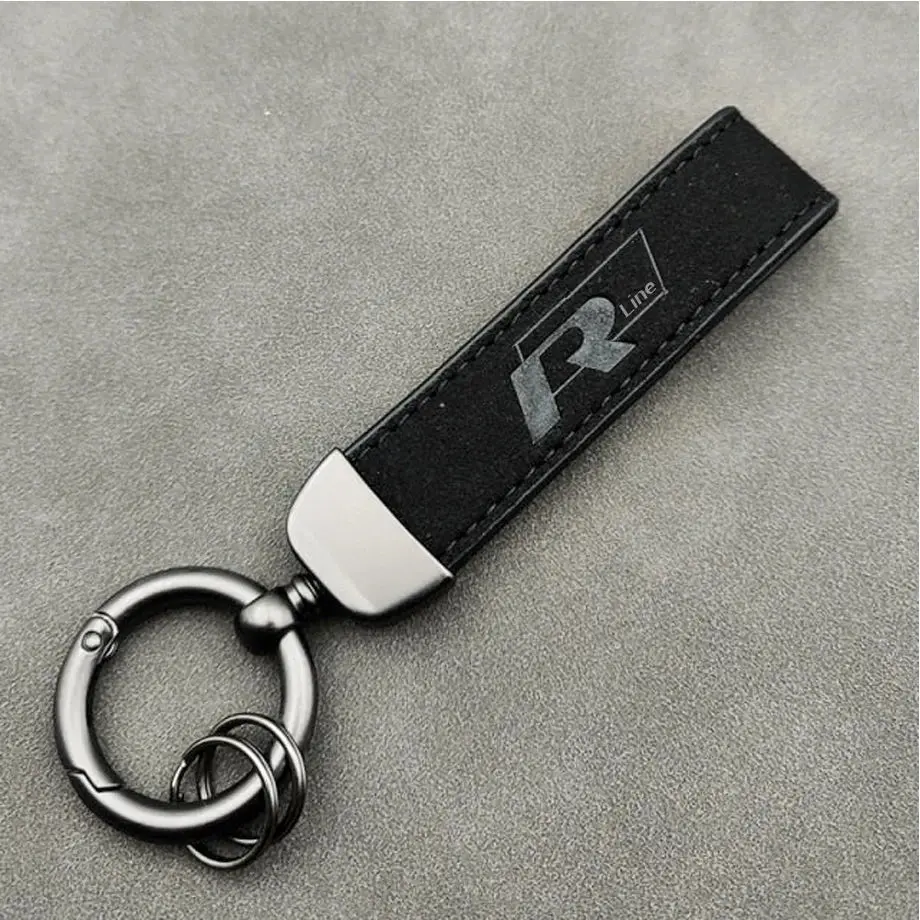 R-Line Logo Suede Key Ring 1