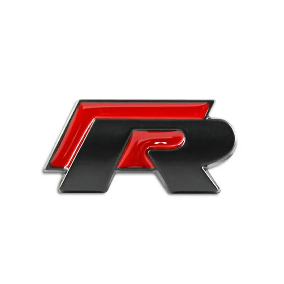 R Logo Stick-On Badge (Black & Red) 1