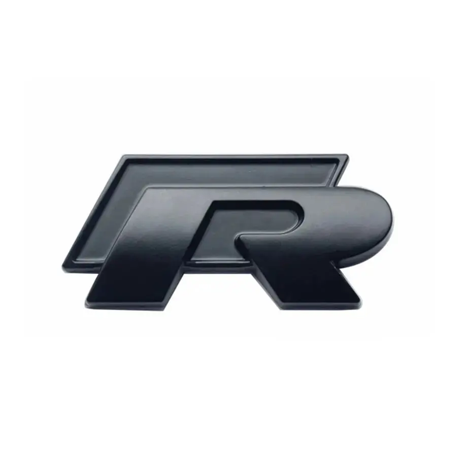 R Logo Stick-On Badge (Matte Black) 1