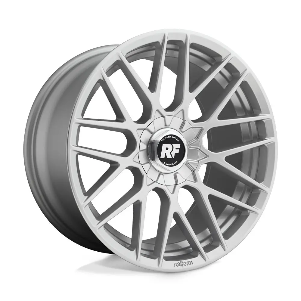 17" Rotiform Rse Gloss Silver Wheel 1