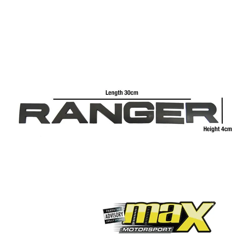 Ranger Lettering Badge (Black) 1