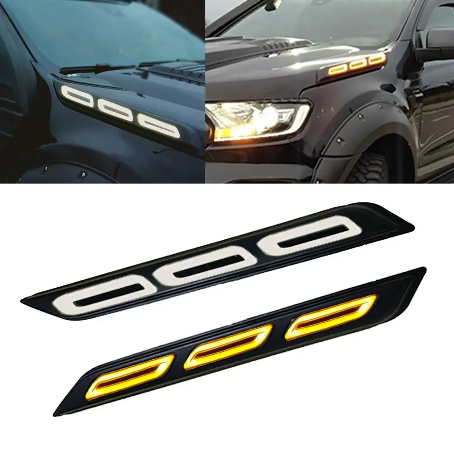 Suitable To Fit - Ranger T6/T7/T8 Dual Function Side Hood Fender Light With Sequential Indicator 1