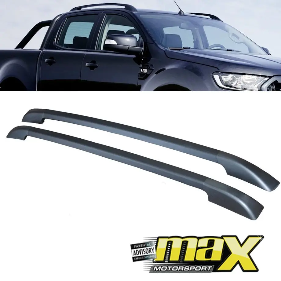Suitable To Fit - Ranger T6 / T7 / T8 (12-21) Matte Black Stick On Roof Racks 1