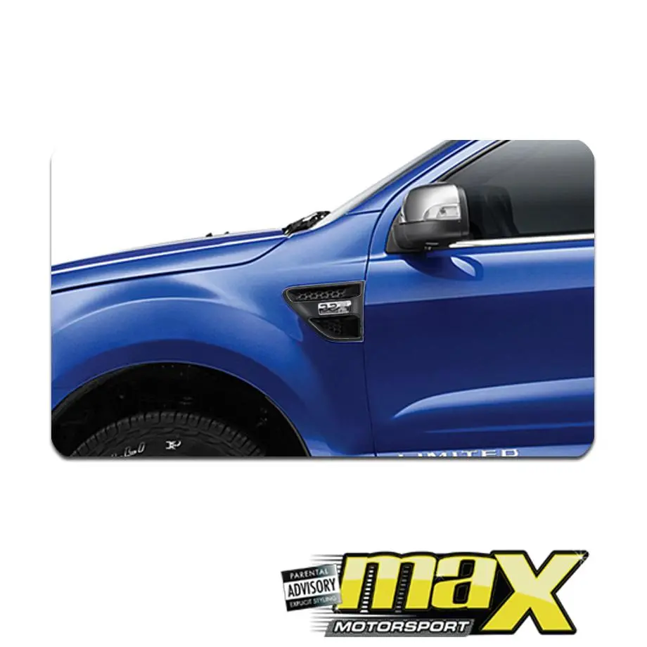 Suitable To Fit - Ranger T6 (12-15) Matte Black Side Fender Vents 2