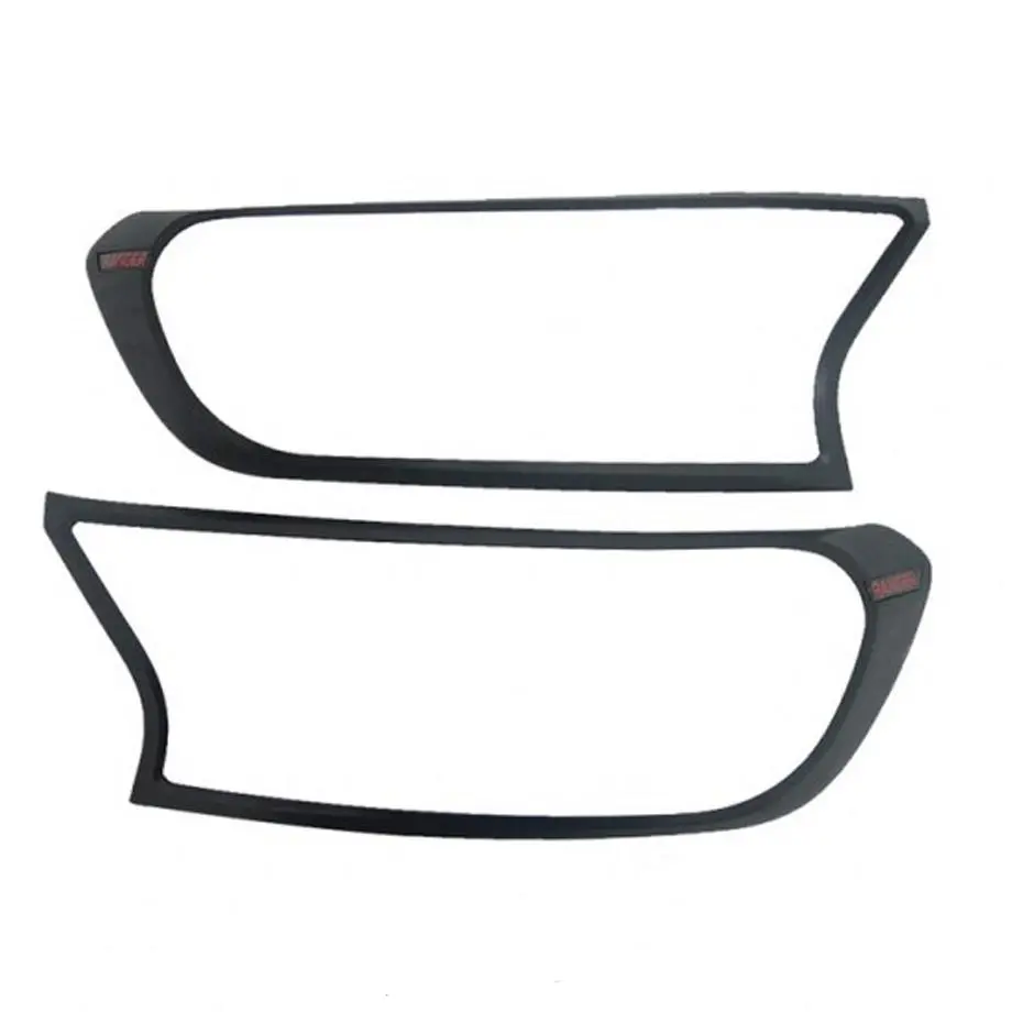Suitable To Fit Ranger T7 / T8  Matte Black Headlight Surround With Logo (15-On) 1