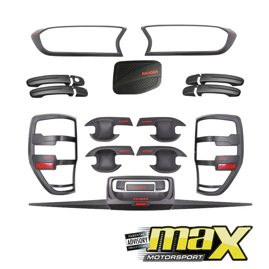 Ranger T7 (15-On) Matte Black Accessories Kit (22-Piece) 1