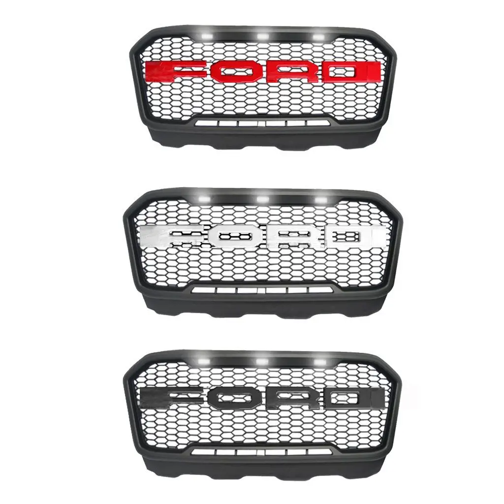 Suitable To Fit Ranger T7 (16-19) F150 Stealth Edition Upgrade Grille With Led 1