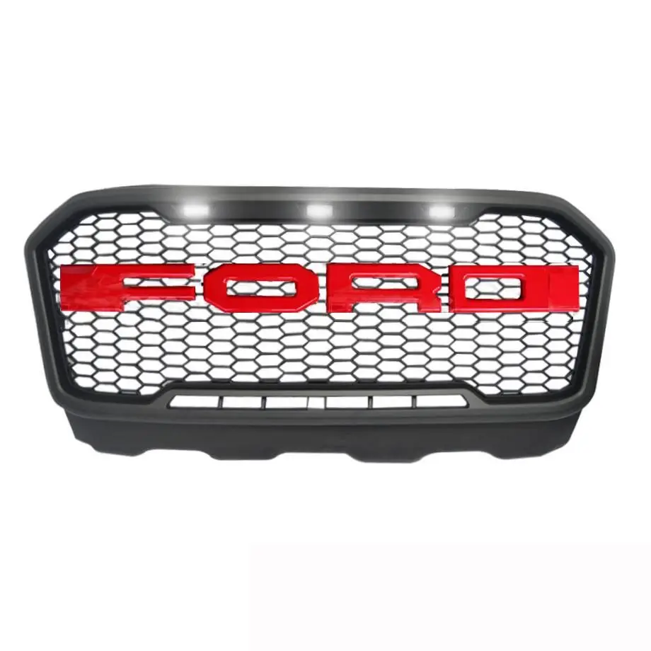 Suitable To Fit Ranger T7 (16-19) F150 Stealth Edition Upgrade Grille With Led 2