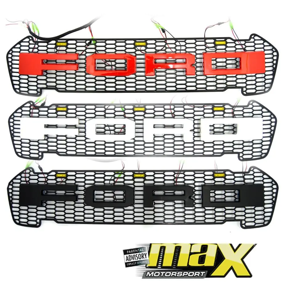 Suitable To Fit Ranger T7 (16-On) Led Light Up Grille 1