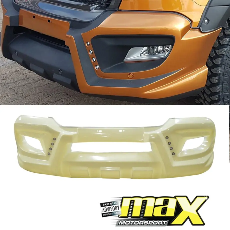 Ranger T7 (16-On) Raptor Style Front Bumper Add-On With Led's (Unpainted) 1