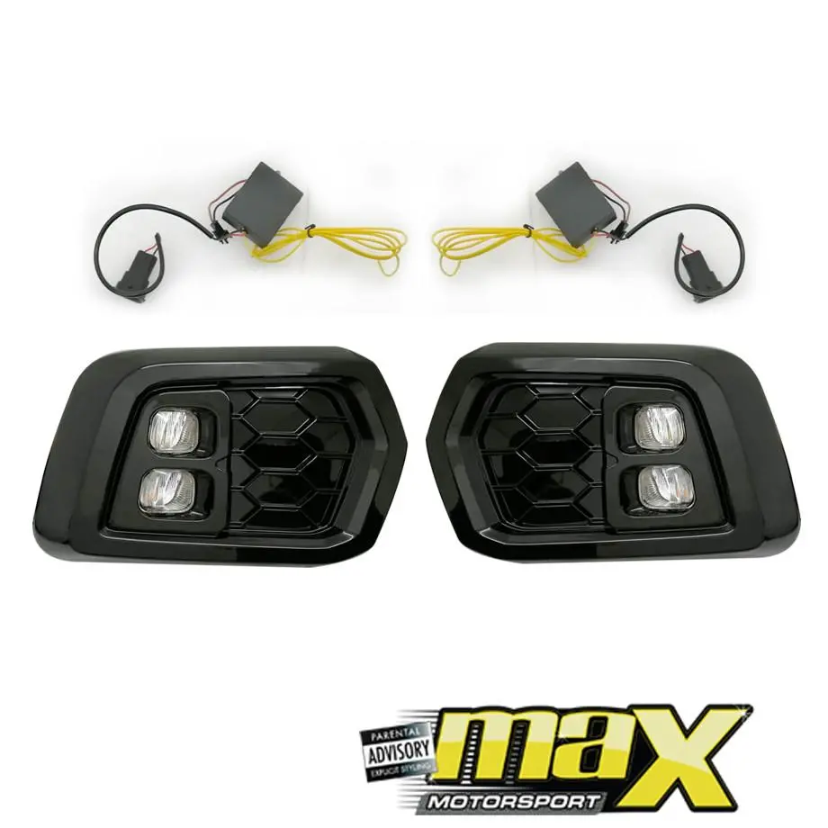 Suitable To Fit - Ranger T8 Wildtrak (19-On) Gloss Black Led Fog Lamp 1