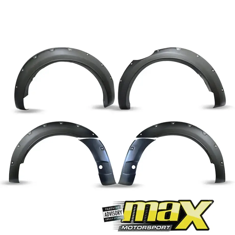 Suitable To Fit Ranger T8 (19-On) 6 Inch Matte Black Plastic Smooth Studded Wheel Arch With Pdc 1
