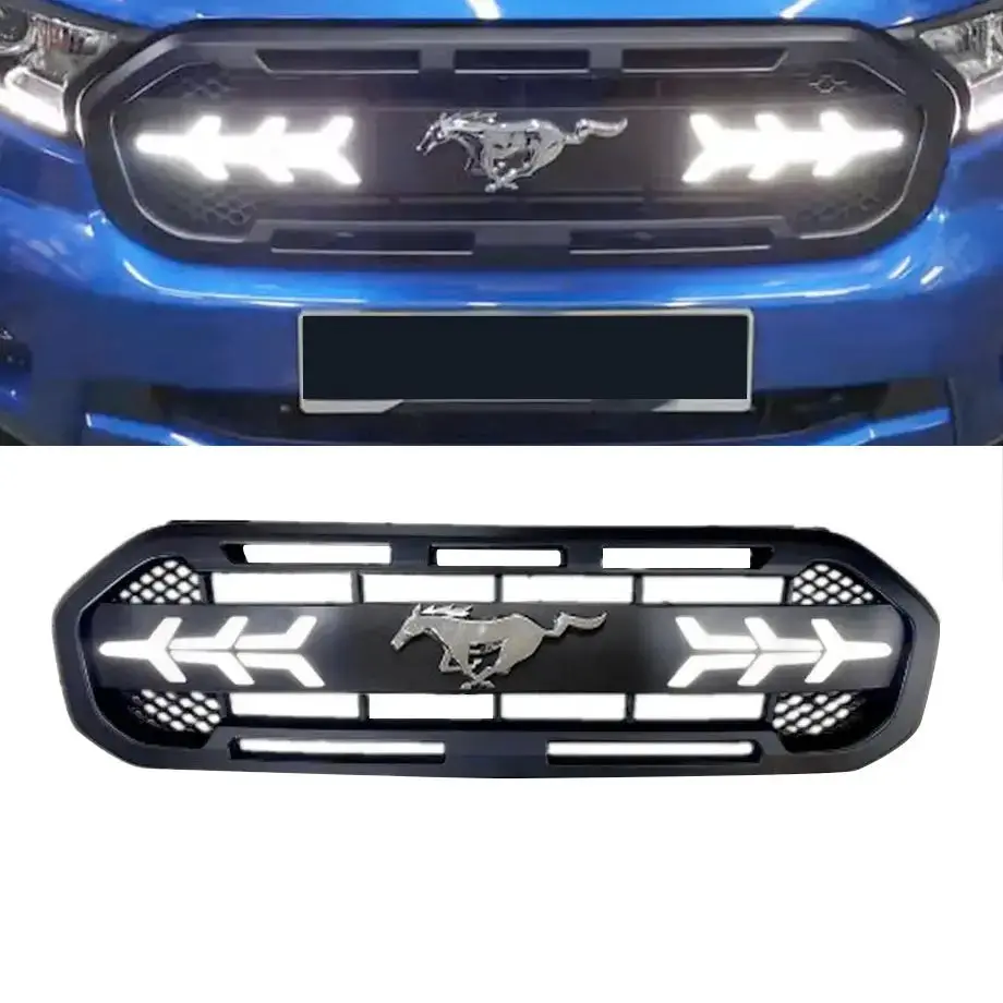 Suitable To Fit - Ranger T8 (19-On) Mustang Style Dual Function Led Upgrade Grille 1