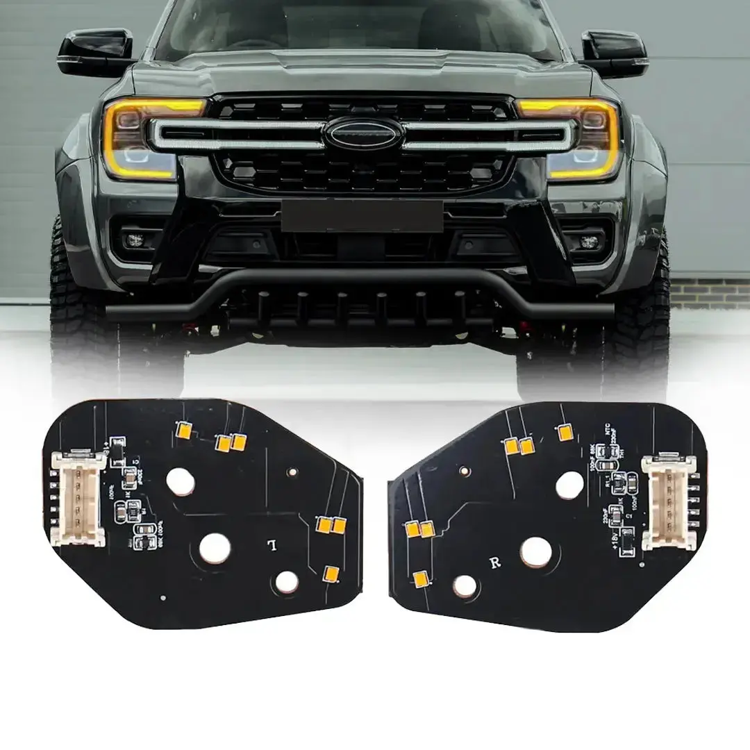 Ranger T9 Next Gen (22-On) Amber Drl Led Matrix Headlight Modules 1