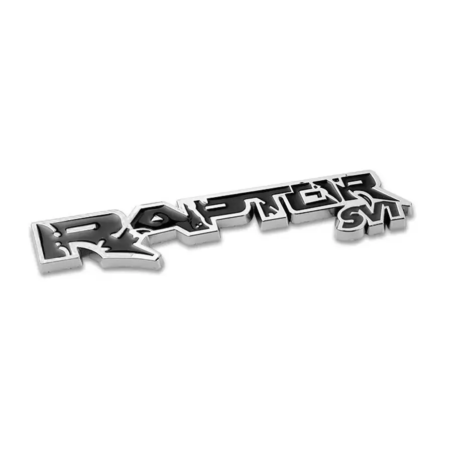 Raptor Svt Metal Badge - Black & Chrome 1