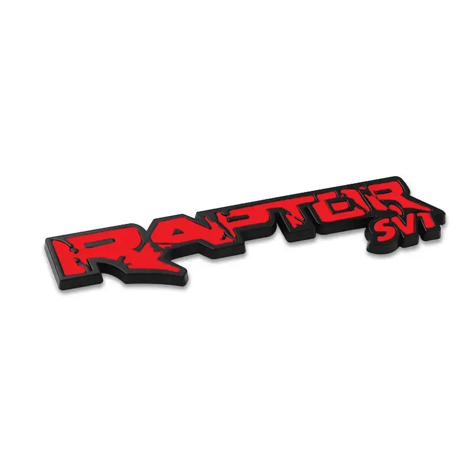 Raptor Svt Metal Badge - Black & Red 1