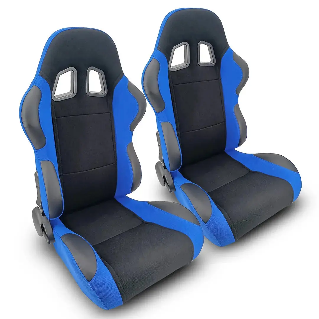 Reclinable Racing Seats Pvc + Cloth (Pair) 1