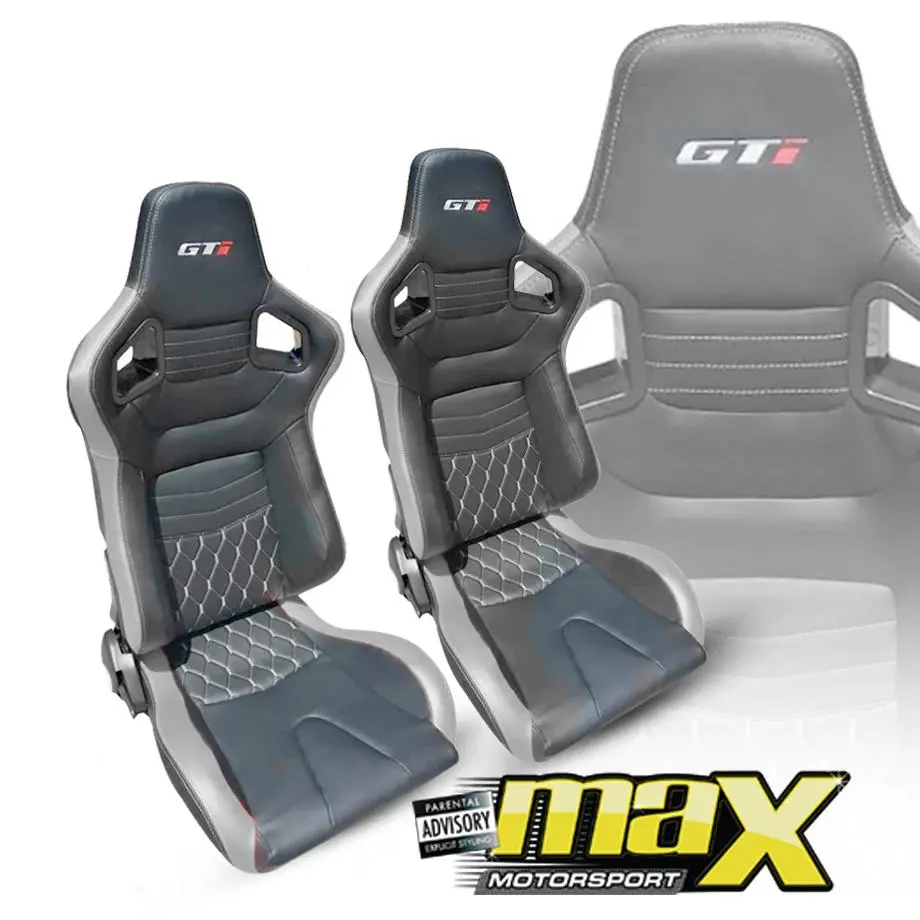 Reclinable Racing Seats - Gti Logo - Pvc (Pair) 1