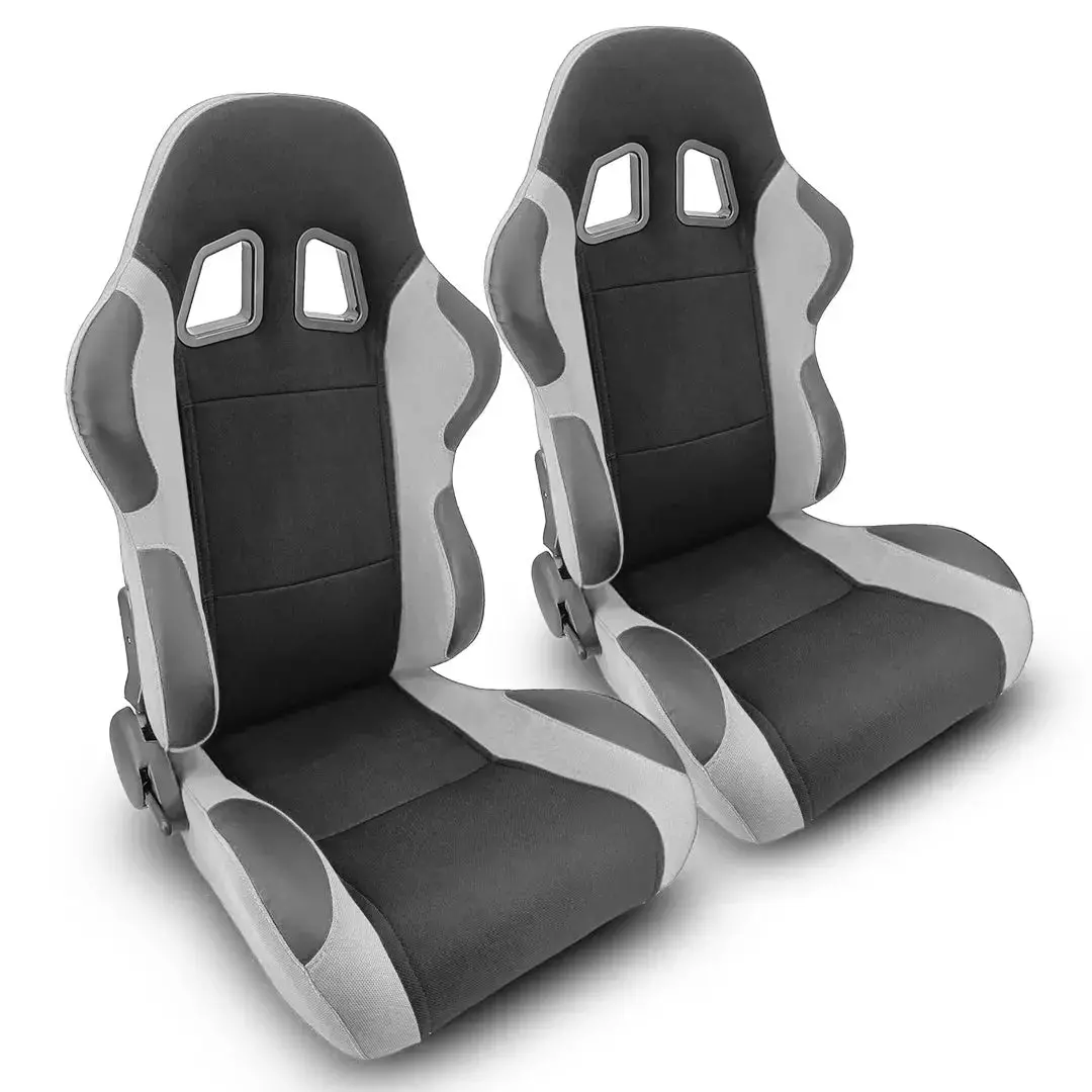 Reclinable Racing Seats Pvc + Cloth (Pair) 1