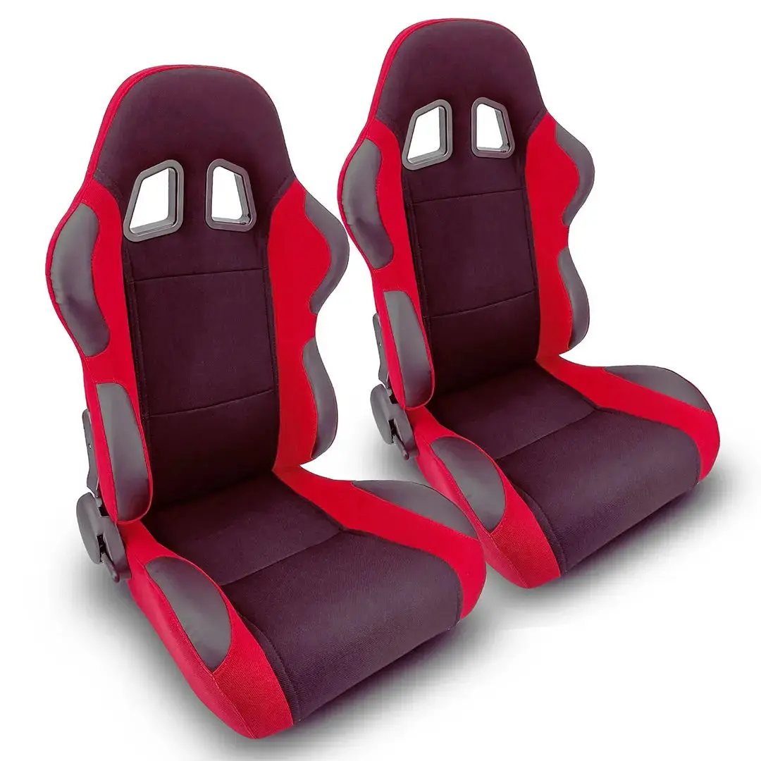 Reclinable Racing Seats Pvc + Cloth (Pair) 1