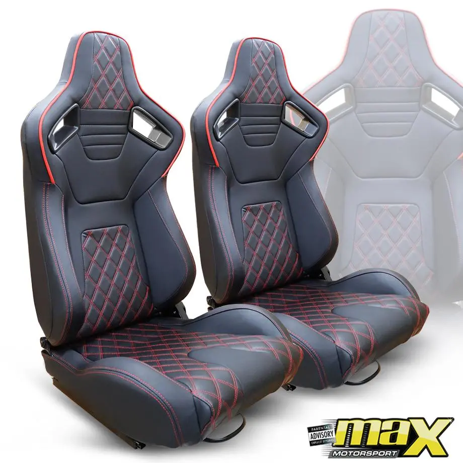 Reclinable Racing Seats Pvc (Pair 1