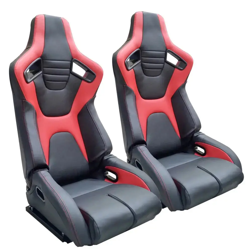 Reclinable Wingback Racing Seats Pvc (Pair) 1