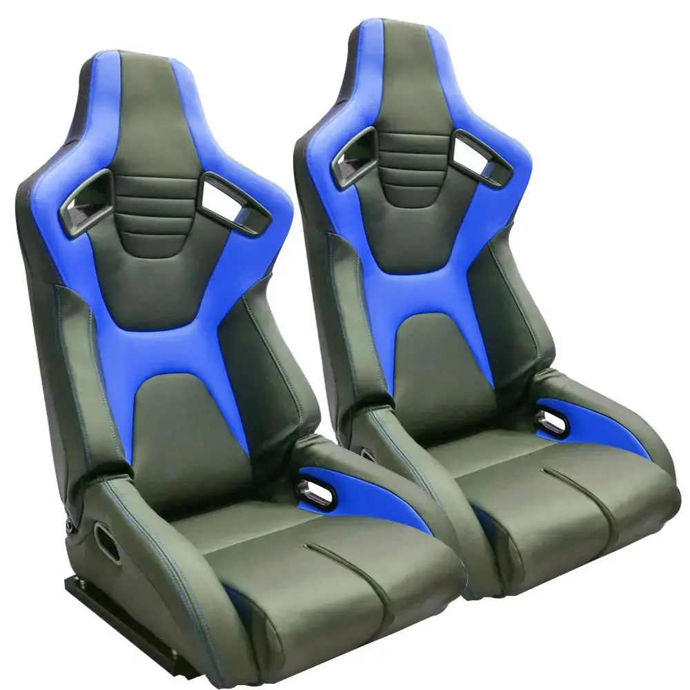 Reclinable Wingback Racing Seats Pvc (Pair) 1