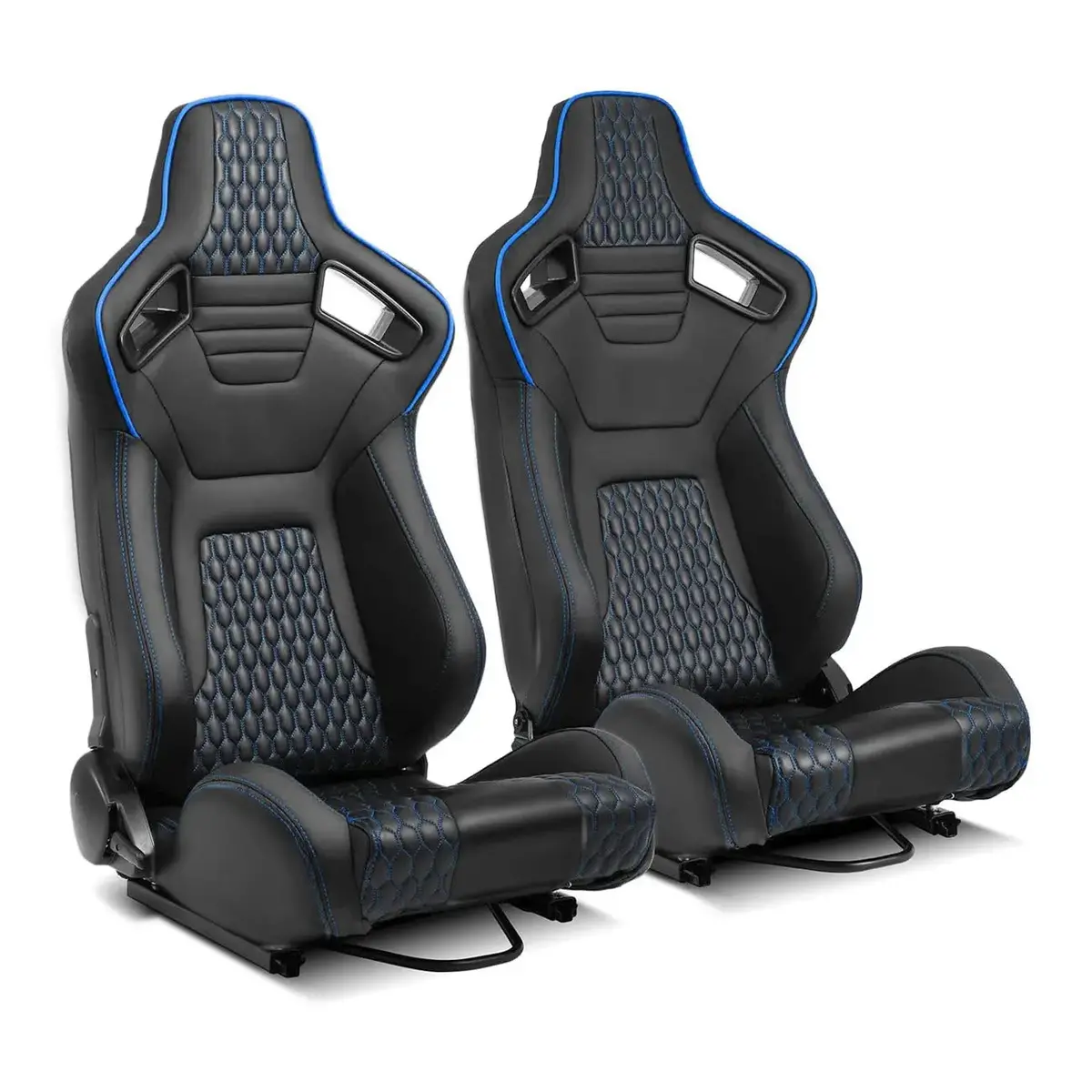 Reclinable Wingback Racing Seats Pvc (Pair) 1