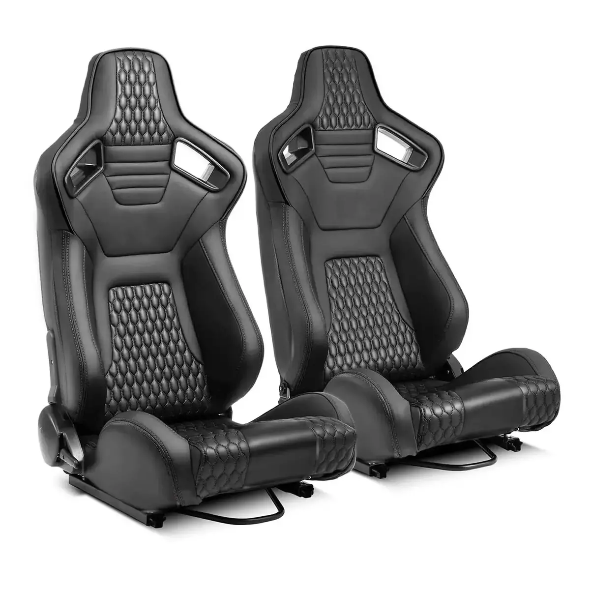 Reclinable Wingback Racing Seats Pvc (Pair) 1