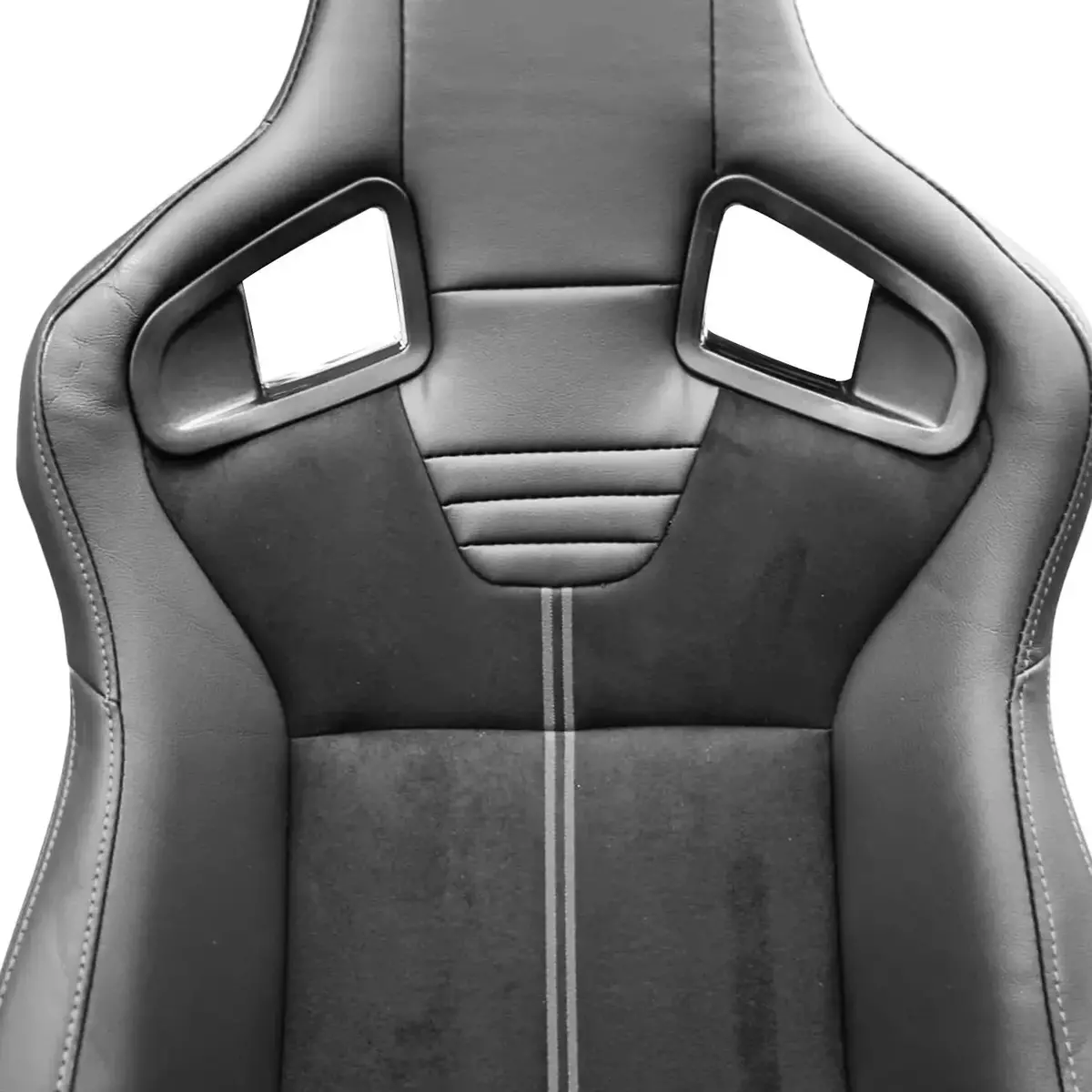 Reclinable Wingback Racing Seats Pvc + Suede (Pair) 2