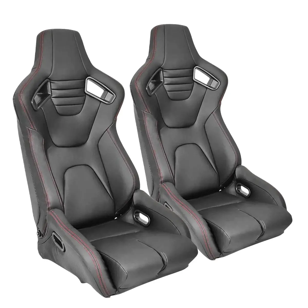 Reclinable Hybrid Wingback Racing Seats Pvc (Pair) 1