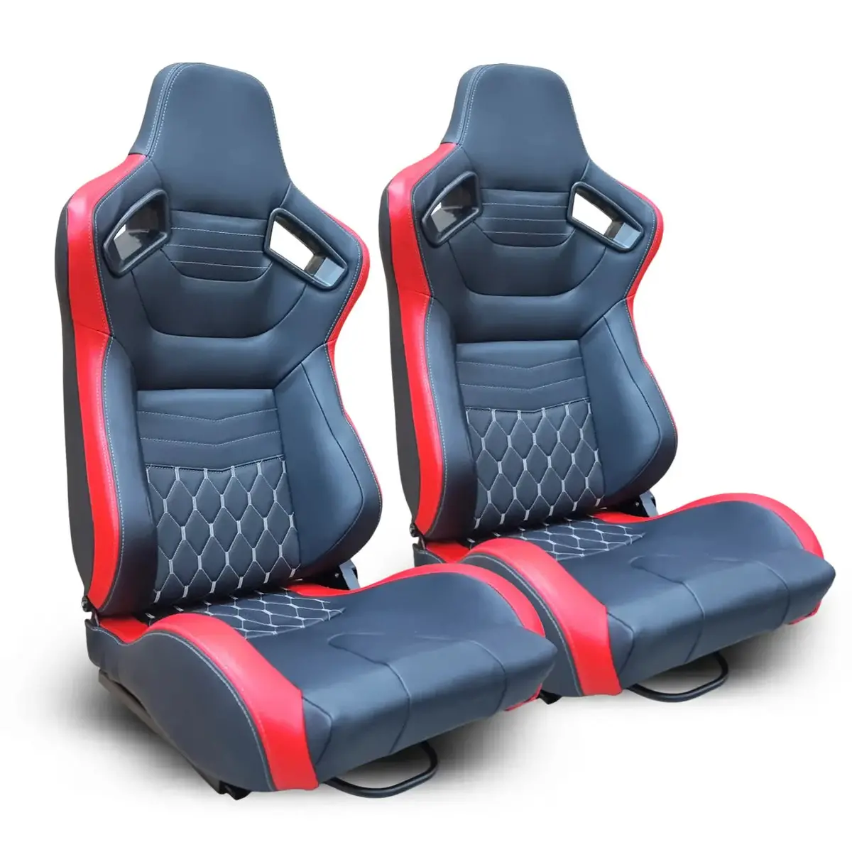 Reclinable Wingback Racing Seats Pvc (Pair) 1
