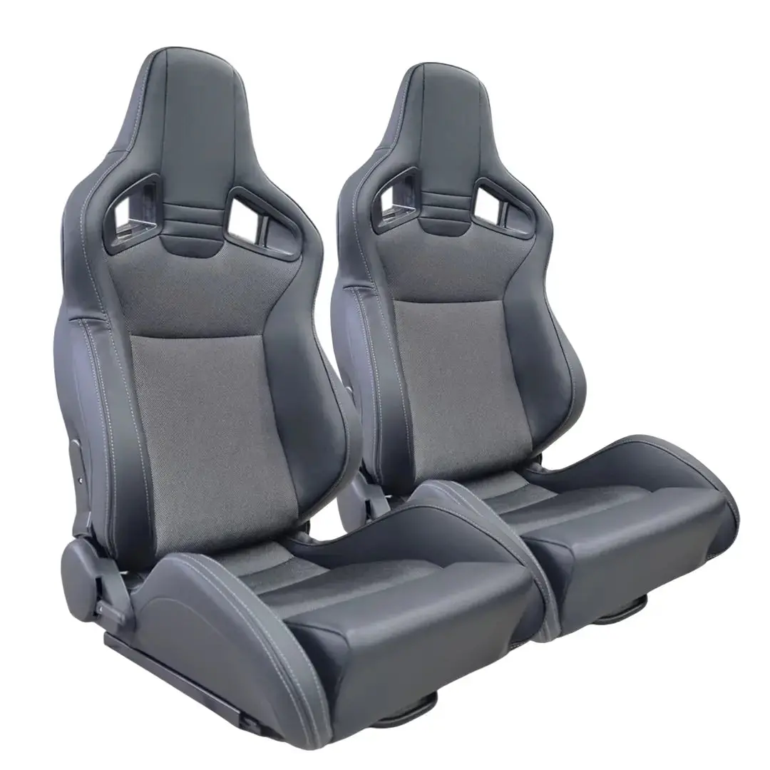 Reclinable Wingback Racing Seats Pvc (Pair) 1