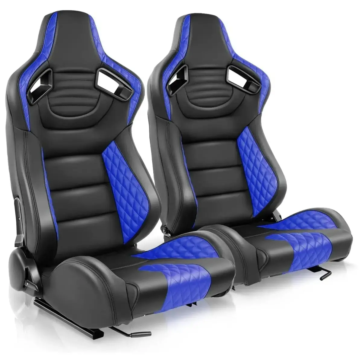 Reclinable Wingback Racing Seats Pvc (Pair) 1
